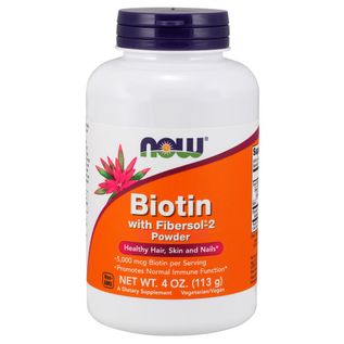 NOW Biotin with Fibersol-2 Powder - 4 oz. (Discounted)